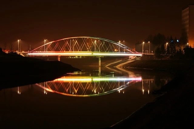 Tęczowy most w Rzeszowie